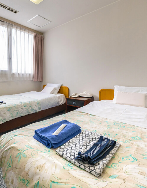 ツインベットの洋室